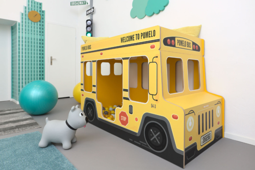 Żłobek Pomelo Warszawa Wola żłobek artystyczny Warszawa, Pomelo Bus, Żłobek bliskościowy Warszawa